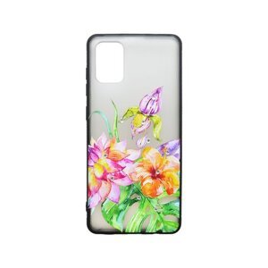 Plastové puzdro Samsung Galaxy A71 kvetinový vzor 2