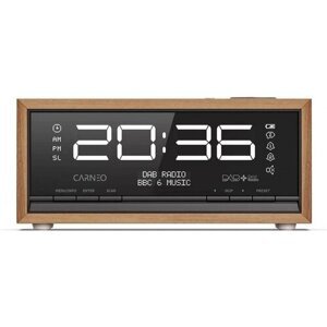 CARNEO C100, rádio DAB+, FM, BT, budík, OLED, wood