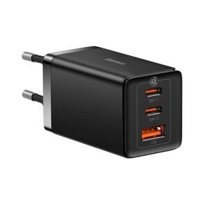 Baseus CCGP120201 GaN5 Pro Quick Nabíječka USB-A + 2x USB-C 65W Black