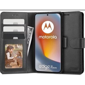 Puzdro Tech-Protect Wallet Book Motorola Edge 50 Fusion - čierne