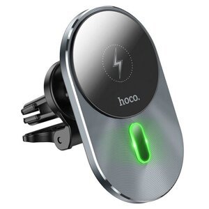 MagSafe držiak do ventilačnej mriežky HOCO CA91 15W - šedý