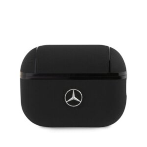 Mercedes Kožené Pouzdro pro AirPods Pro 2 Black