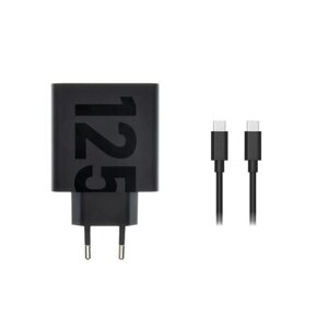 Motorola TurboPower USB-C 125W Cestovní Nabíječka + USB-C/USB-C Datový Kabel Black
