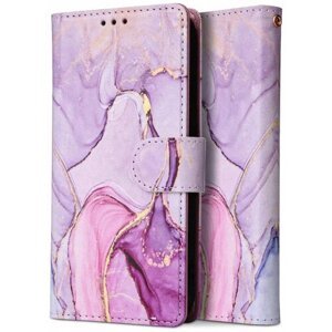 Puzdro Tech-Protect Book Samsung Galaxy A15 4G/5G, Mramor - fialové