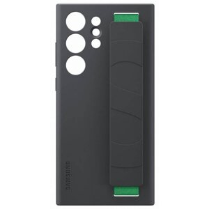 EF-GS918TBE Samsung Silikonový Kryt vč Popruhu pro Galaxy S23 Ultra Black (Pošk. Balení)
