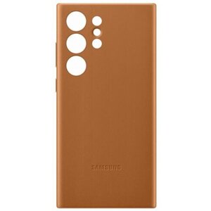 EF-VS918LAE Samsung Kožený Kryt pro Galaxy S23 Ultra Camel (Pošk. Blister)