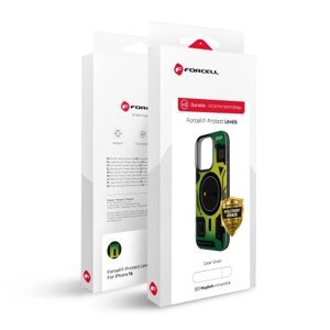 Puzdro Forcell F-Protect Military Magsafe iPhone 16 - zelené