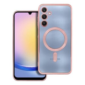 Puzdro Electro Magsafe Samsung Galaxy A25 - ružovo-zlaté
