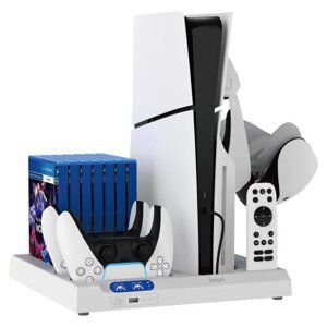 iPega P5S028 All-in-One Nabíjecí Stojan s Chlazením pro PS5/PS5 Slim/PS5 Pro Black (Pošk. Balení)