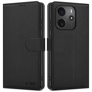 Puzdro Tech-Protect Wallet Book Xiaomi Redmi Note 14 4G - čierne