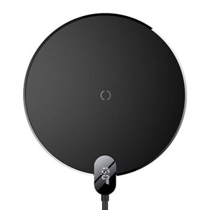 Baseus Digital LED Displej Gen 2 Bezdrátová Nabíječka 15W Black (Pošk. Balení)