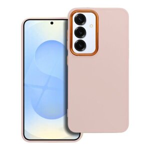 Puzdro Frame TPU Samsung Galaxy S25 5G - ružové