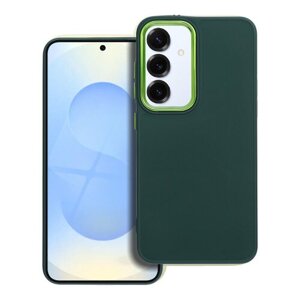 Puzdro Frame TPU Samsung Galaxy S25 5G - zelené