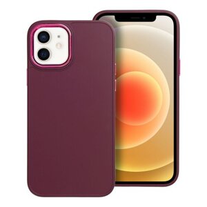 Puzdro Frame TPU iPhone 12/12 Pro - fialové