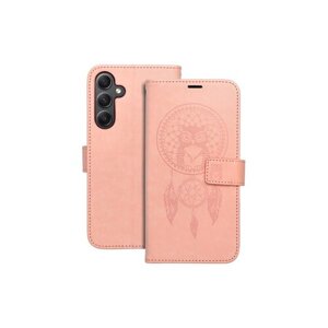 Puzdro Mezzo Book Xiaomi Redmi Note 14 Pro 5G/14 Pro Plus 5G, vzor dreamcatcher - ružovo-zlaté