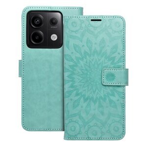 Puzdro Mezzo Book Xiaomi Redmi Note 13 Pro 5G, vzor mandala - zelené