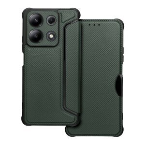 Puzdro Razor Book Xiaomi Redmi Note 13 4G - tmavo-zelené