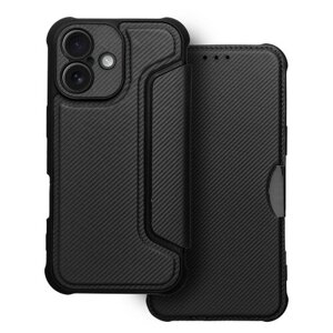 Puzdro Razor Book iPhone 16 Plus - čierne