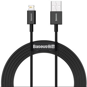 Baseus CALYS-C01 Superior Fast Charging Datový Kabel USB to Lightning 2.4A 2m Black (Pošk. Balení)