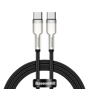 Baseus Cafule Metal Series Datový Kabel USB-C - USB-C 100W 1m Black (Pošk. Balení)