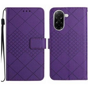 Puzdro Rhombic Book Xiaomi Redmi A5 4G/Poco C71 - tmavo-fialové