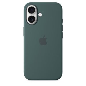 MYY83ZM/A Apple Silikonový Kryt vč. Magsafe pro iPhone 16 Lake Green