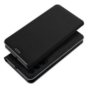 Puzdro Luna Book Carbon Samsung Galaxy A22 5G - čierne