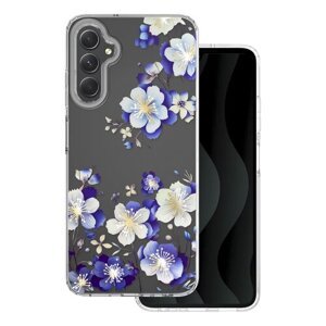 Puzdro IMD Samsung Galaxy A05s, vzor kvety 1 - transparentné