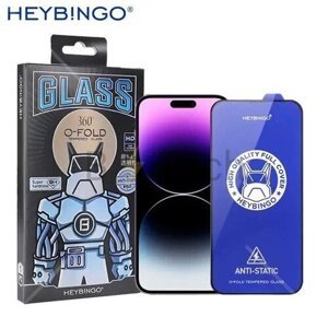 Ochranné sklo Hey Bingo Privacy iPhone 16 Pro Max, celotvárové - čierne