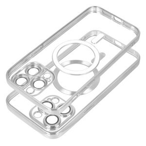 Puzdro Magsafe Shine iPhone 17 Pro Max - strieborné
