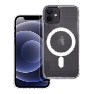 Puzdro Magsafe Clear iPhone 12 - transparentné