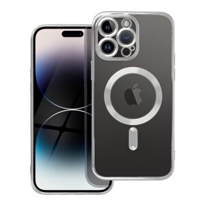 Puzdro Magsafe Shine iPhone 16 - strieborné