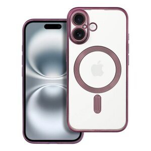 ELECTRO MAG COVER case compatible with MagSafe for IPHONE 16 deep purple