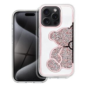 Puzdro Teddy Bear iPhone 13 Mini - ružové