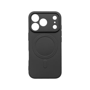 mobilNET silikónové puzdro iPhone 17 Pro Max, čierne (MagFiber)