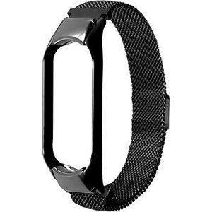 Eternico Elegance Milanese na Xiaomi Smart Band 5/6/7 black