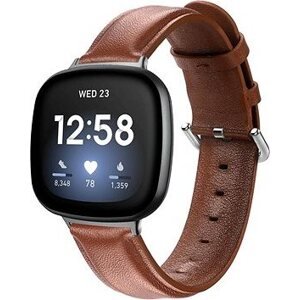 BStrap Leather Lux na Fitbit Versa 3, brown