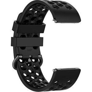 BStrap Silicone na Fitbit Versa/Versa 2 black, veľkosť L Pole