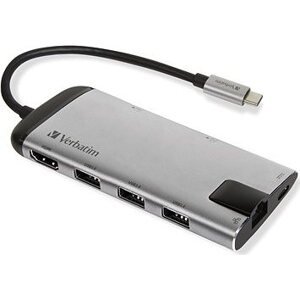 VERBATIM USB-C Multiport HUB USB 3.1 GEN 1/3× USB 3.0/HDMI/SDHC/microSDHC/RJ45