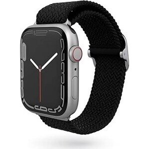 Epico textilný pletený remienok na Apple Watch 42/44/45 mm – čierny