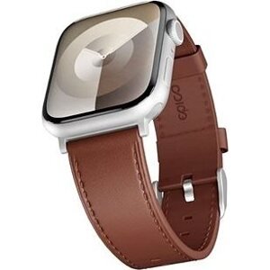Epico Watch Strap Leather for Apple Watch SE/Series 1-9 (38/40/41 mm)/10 (42 mm) – hnedý