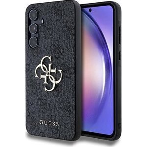 Guess PU 4G Metal Logo Zadný Kryt na Samsung Galaxy A55 5G Grey
