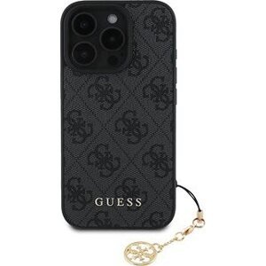 Guess 4G Charm Zadný Kryt na iPhone 16 Pro Max Grey