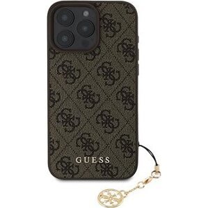 Guess 4G Charm Zadný Kryt na iPhone 16 Pro Max Brown