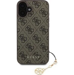 Guess 4G Charm Zadný Kryt pre iPhone 16 Brown