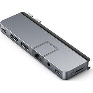 HyperDrive DUO PRO 7-in-2 USB-C Hub, sivý