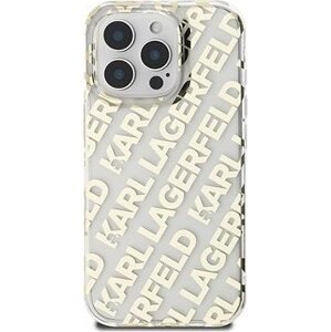 Karl Lagerfeld IML Electroplated Repeated Logo Zadný Kryt pre iPhone 16 Pro Max Gold