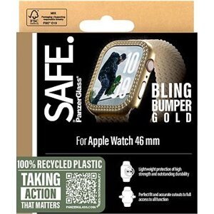 PanzerGlass SAFE Apple Watch 10 46 mm bumper trblietavo zlatý rámček