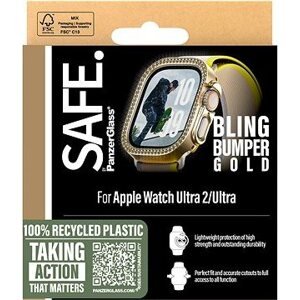 PanzerGlass SAFE Apple Watch Ultra 2/Ultra bumper trblietavo zlatý rámček