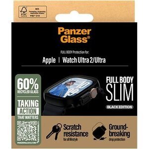 PanzerGlass Apple Watch Ultra 2/Ultra tenký černý s ochranným sklem